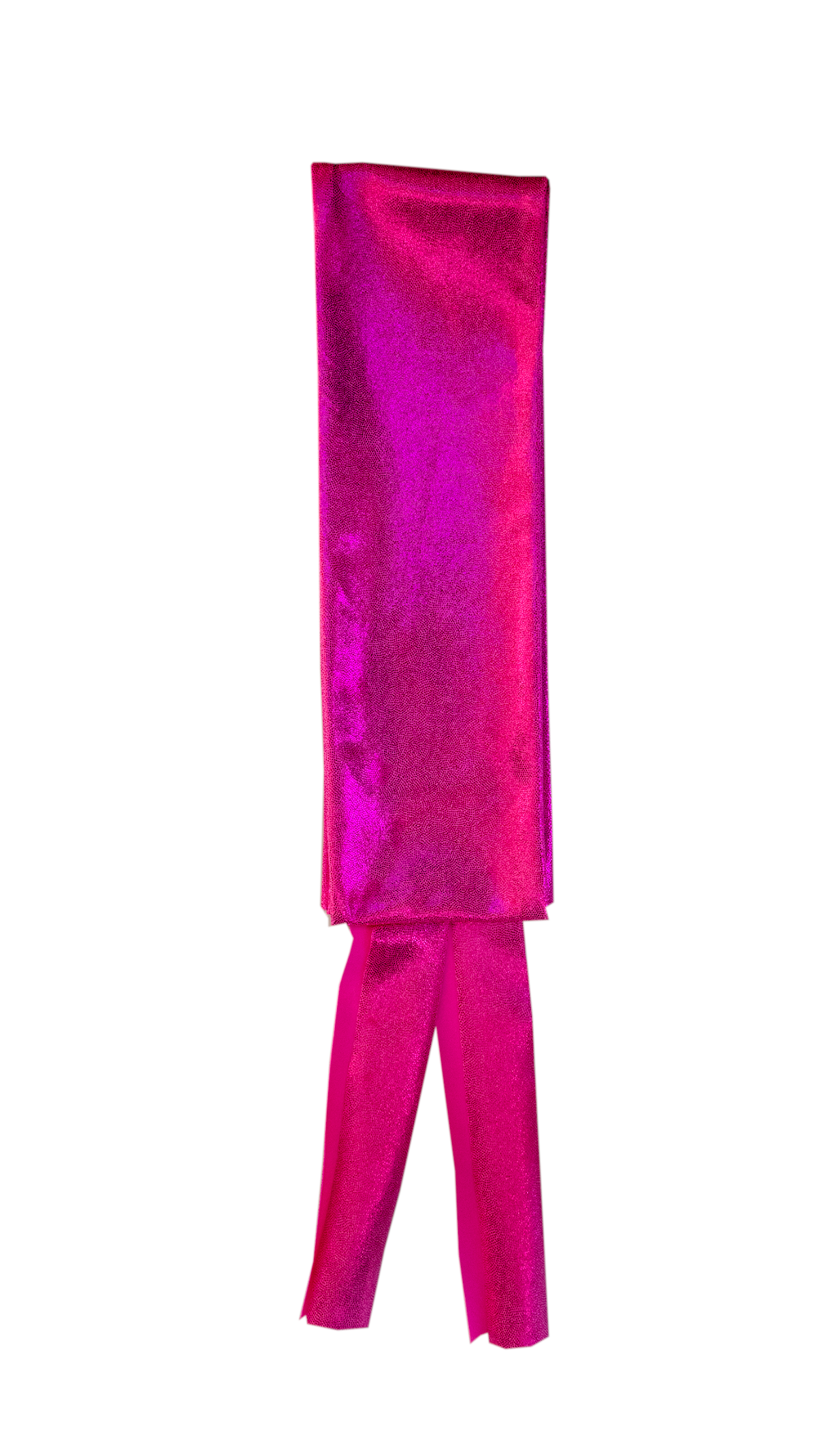 Hologram Spandex Shimmery Hot Pink Horse Tail Bag