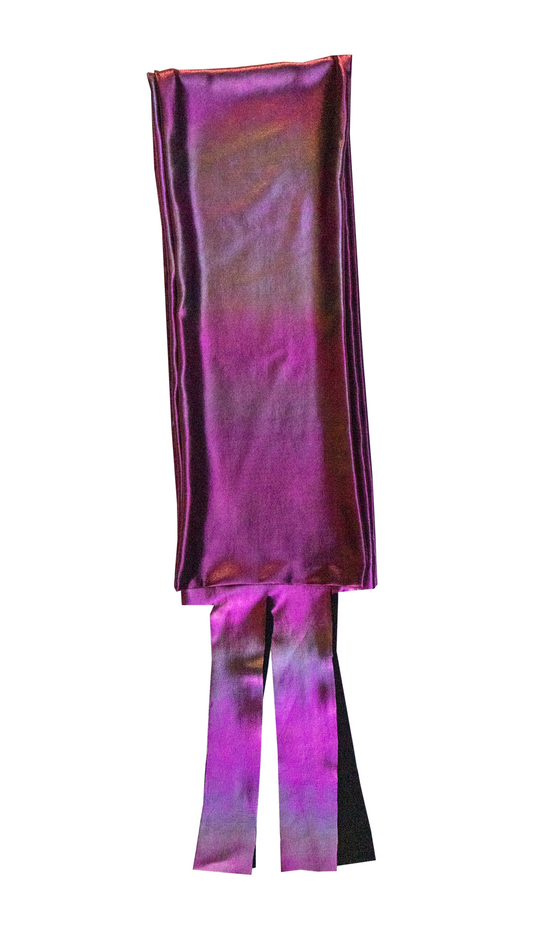 Hologram Spandex Shimmery Purple Red Ombre Horse Tail Bag