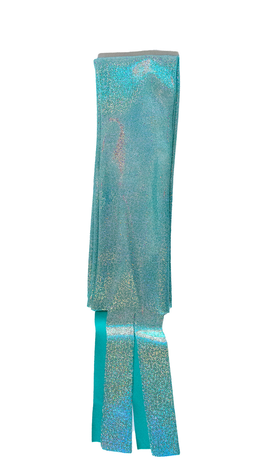 Hologram Spandex Shimmery Seafoam Horse Tail Bag