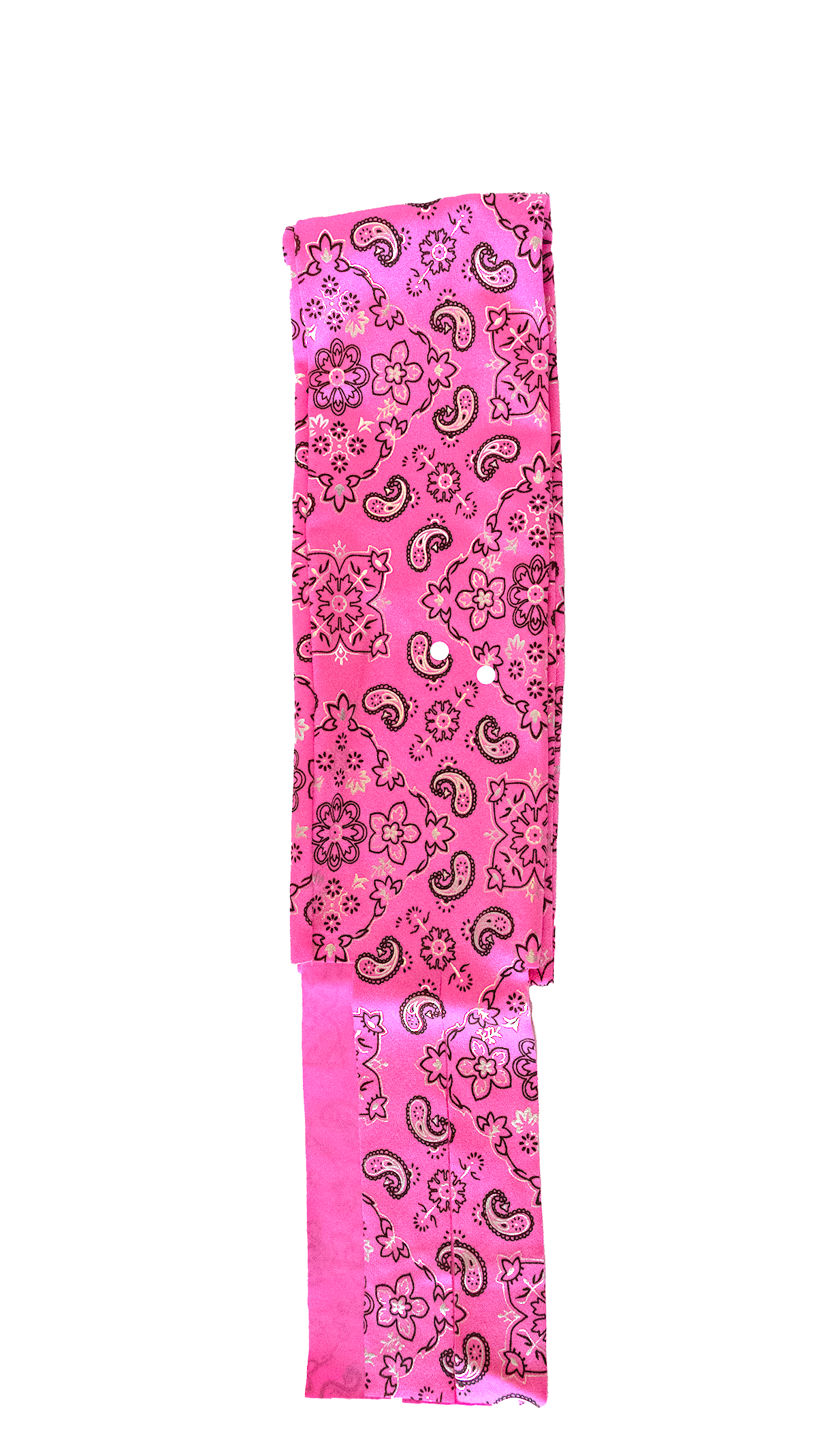 Spandex Hot Pink Bandana Paisley Print Horse Tail Bag